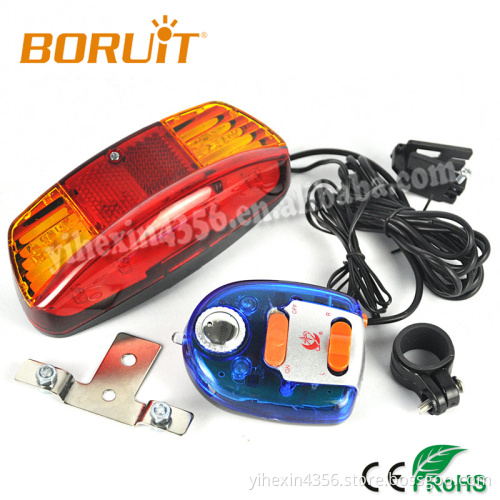 5 Red/6 Yellow Led Multifunctional Bike Light Turn Signal With Brake Light Function